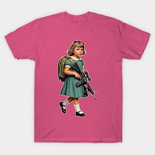 The Little Girl and a Toy Gun T-Shirt